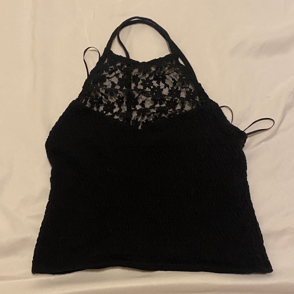 Bershka Black Lace Tank Top